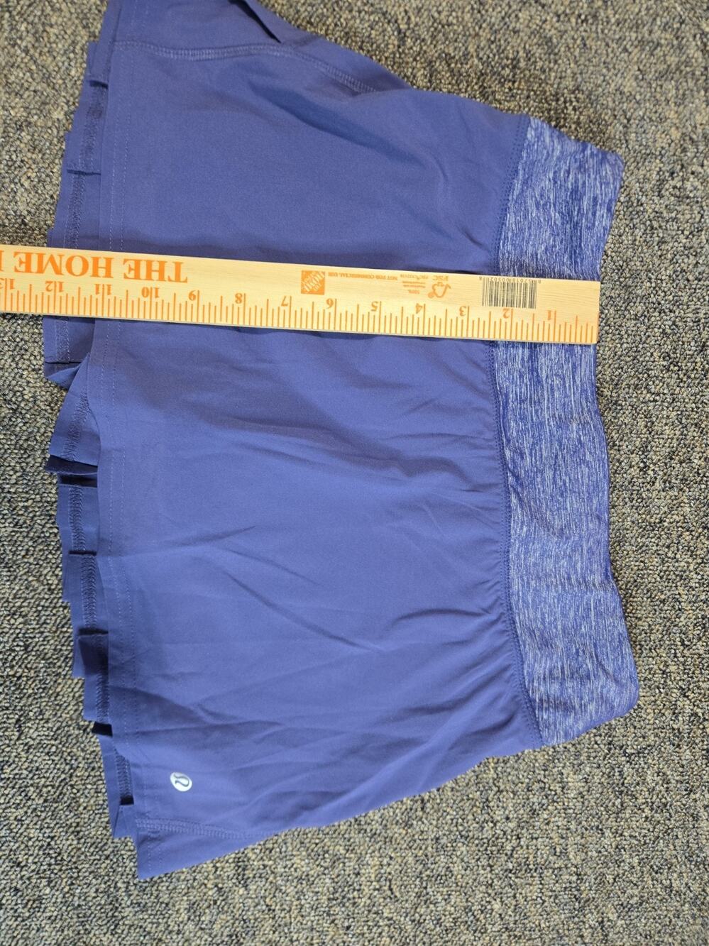 Lululemon Pace Rival Skirt Purple Size 4 Skort Built-In Shorts Ruffles